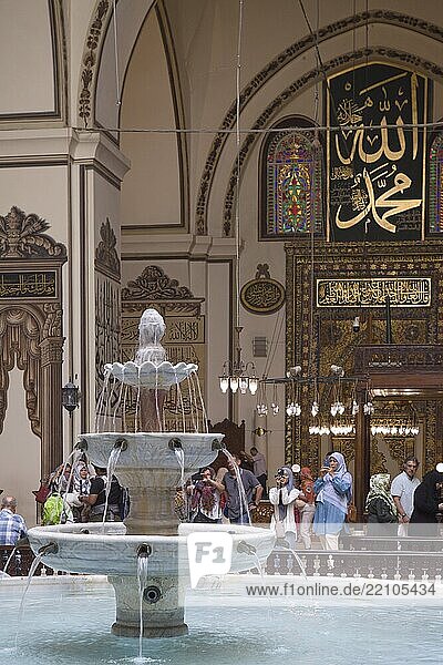 travel  landmark  islam  T?rkiye  Great Mosque  Bursa  religious  monument  Asia  Ulu Camii  Turkey  interior  historic  muslim