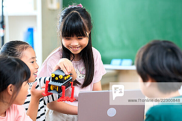Japanese Kids In Classroom