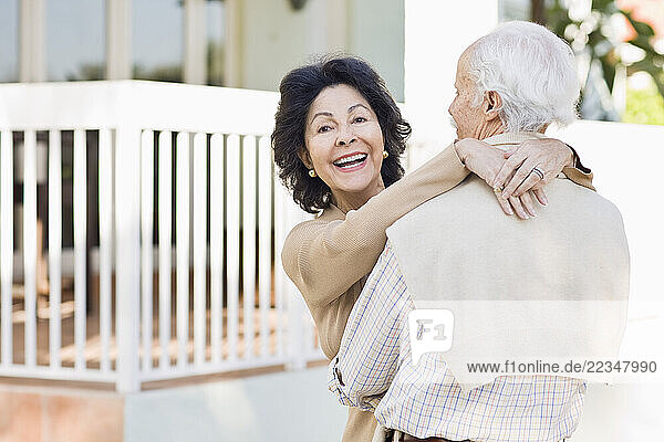 Senior Couple Hugging