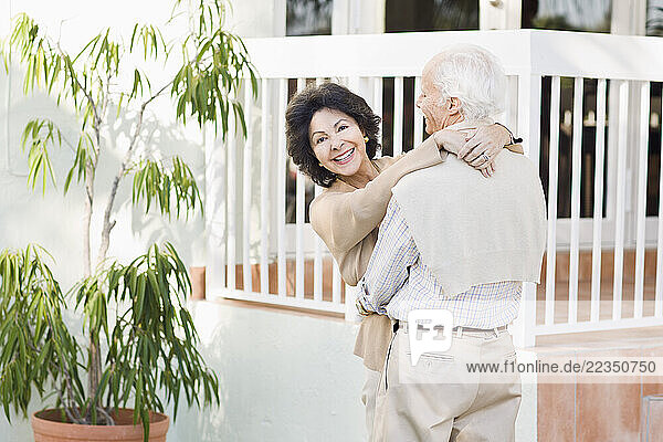 Senior Couple Hugging
