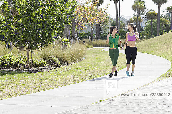 Two Women Walking