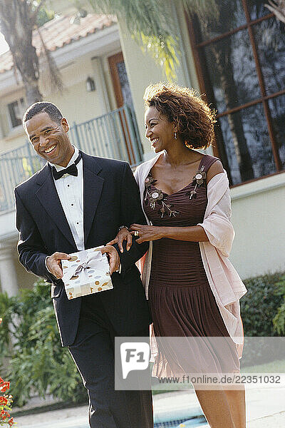 Couple Arriving at Party