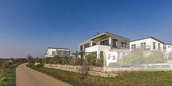 Modern energy-saving single-family homes in Baltmannsweiler  Germany