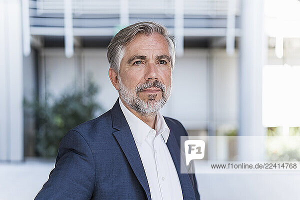 Portrait of mature businessman in the city