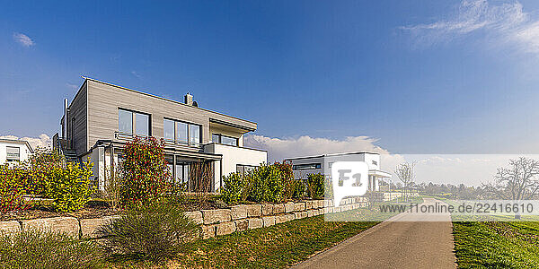 Modern energy-saving single-family homes in Baltmannsweiler  Germany