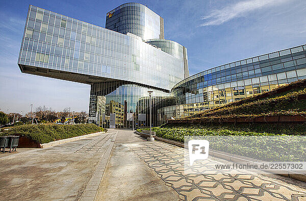 Gas Natural Headquarters  Barcelona  Spain.
Barcelona is a city in Spain. It is the capital and largest city of Catalonia  as well as the second most populous municipality of Spain.