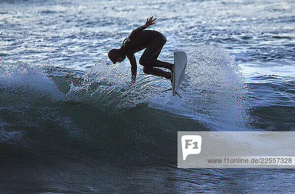 The regularity and beauty of the waves at Le Loch beach have made this a hot spot for surfers. Le Loch  Guidel  Brittany.