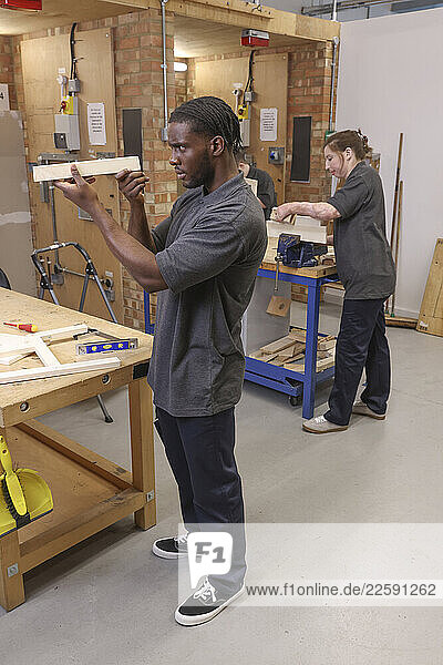 Disabled people at workshop