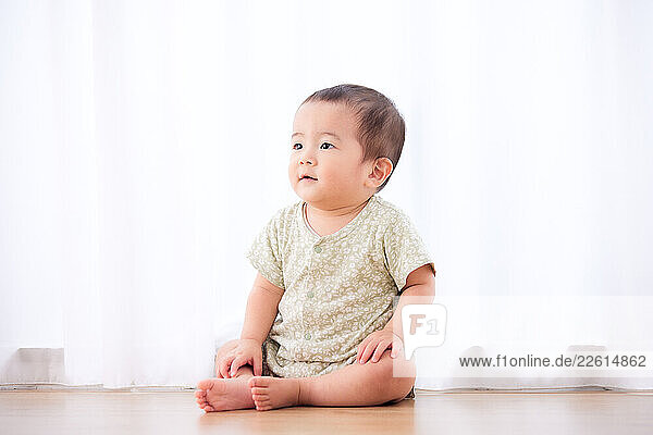 Japanese toddler at home