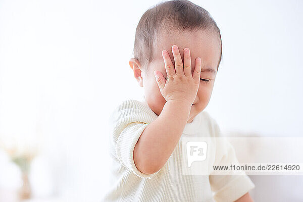 Japanese toddler at home