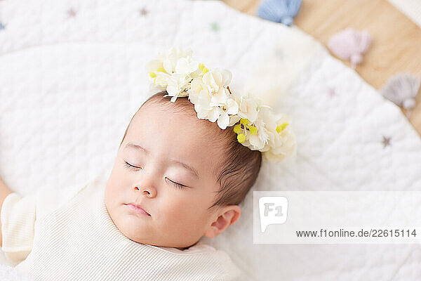 Japanese toddler at home