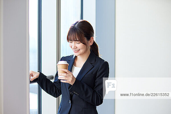 Japanese businesswoman in the office