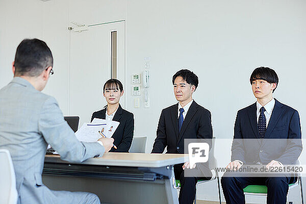 Japanese businesspeople in the office