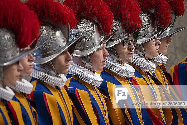 Holy Mass for the swearing-in of the new Pontifical Swiss Guard in May 2023  Saint Peter s Basilica  Vatican  Rome  Lazio  Italy