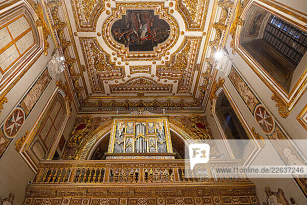 The Organ in St. John s Co-Cathedral  UNESCO  Valletta  Malta