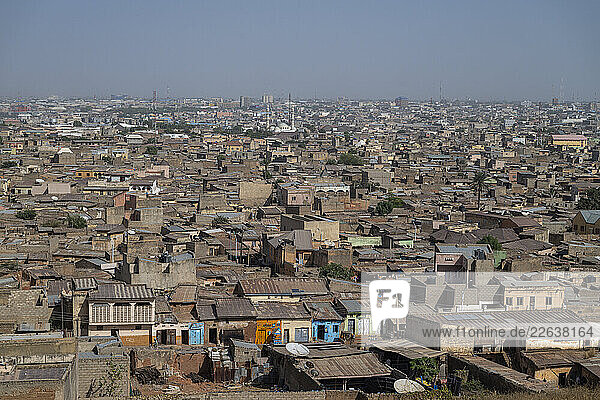 Kano seen from Dala hill historic iron working place  Kano  Nigeria