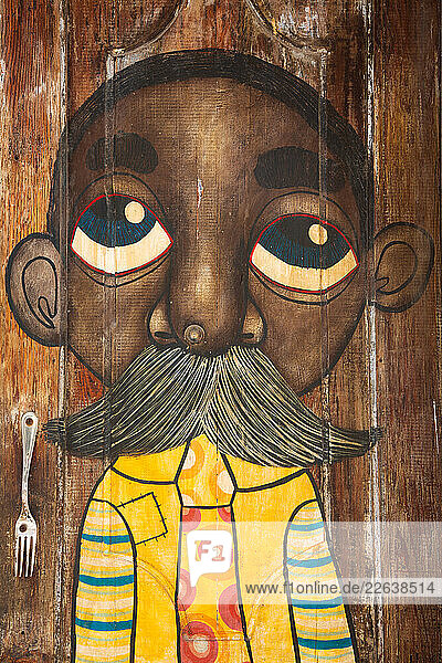 Door Paintings  Street  Old Havana  Havana  Cuba