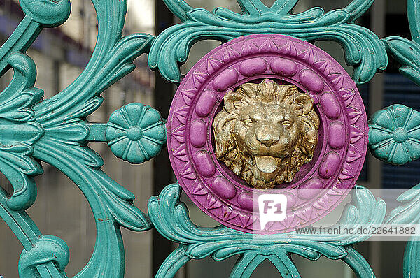 Gate detail  Central London Markets  Meat Market  Clerkenwell  London  Great Britain  UK