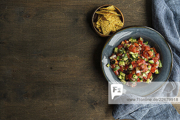 Pico de Gallo mit Tortillachips