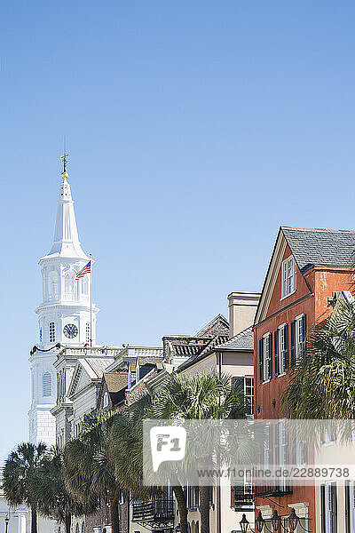 Houses at Broad Street and St. Michaels Church tower