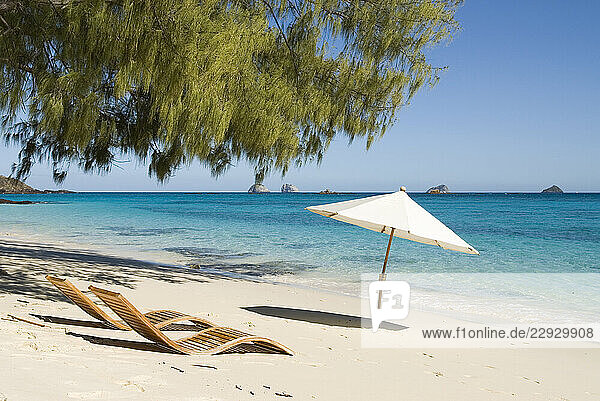 Beach  Tsarabanjina island  Mitsio archipelago  Republic of Madagascar  Indian Ocean