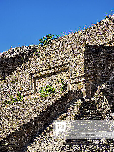 Monte Alban Archaeological Site  Oaxaca State  Mexico