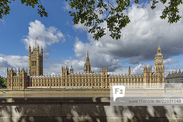Houses of Parliament with Big Ben  London  England