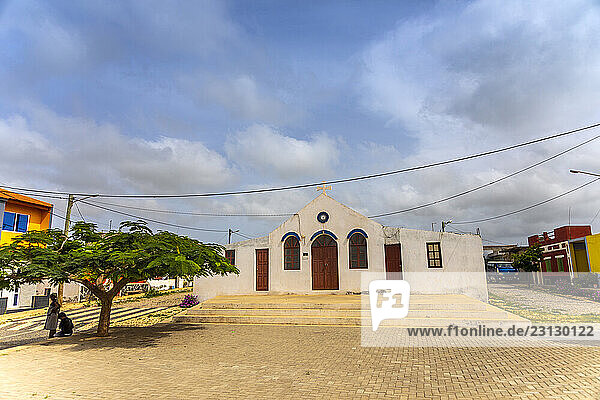Africa  Cape Verde Island  Maio. Cascabulho. Capela de sagrada fam?lia