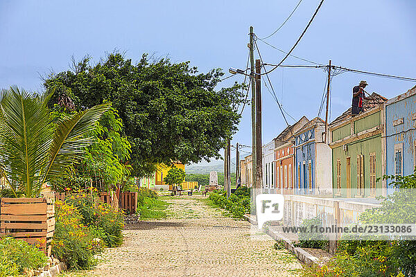 Africa  Cape Verde Island  Maio island. Calheta